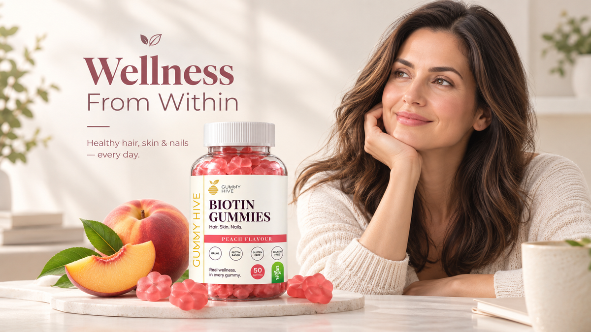 Biotin Gummies UK for Everyday Hair Skin and Nail Support